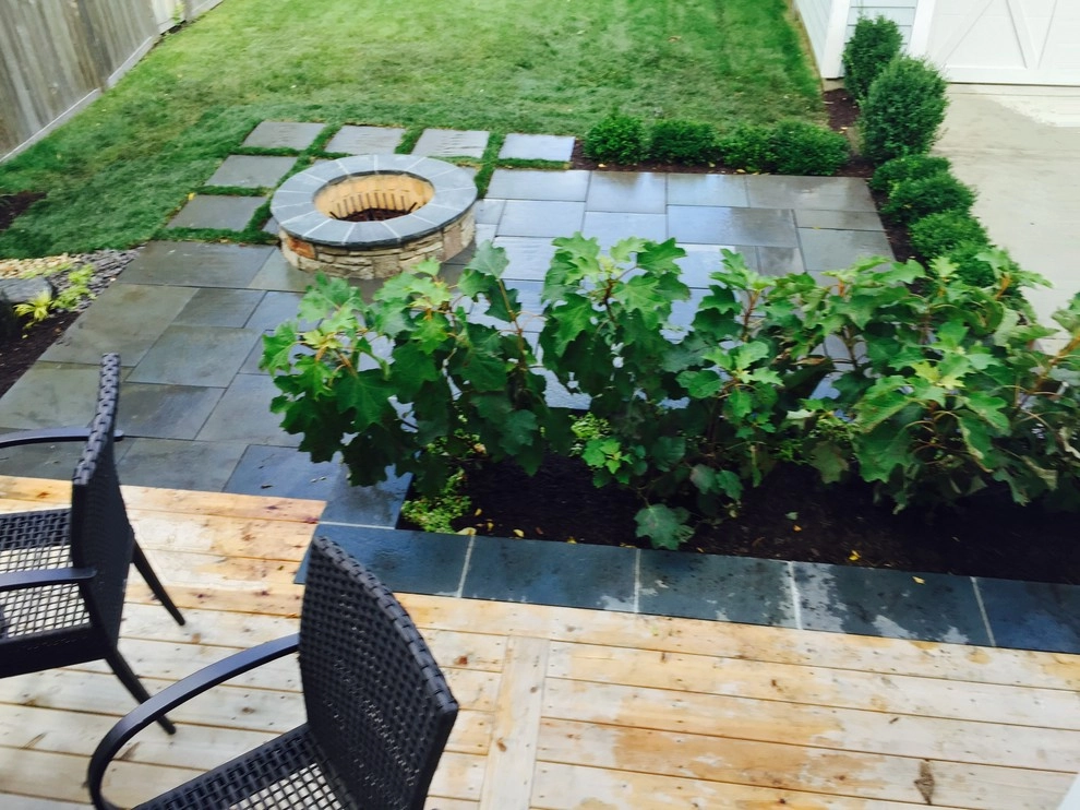 Bright Bluestone Patio with Oak Leaf Hydrangea Garden by Prairie Path Group - Photo 74