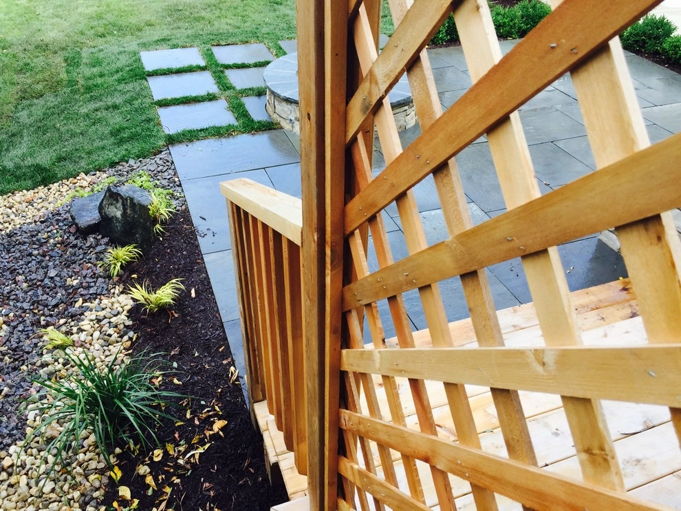 Bright Bluestone Patio with Oak Leaf Hydrangea Garden by Prairie Path Group - Photo 68