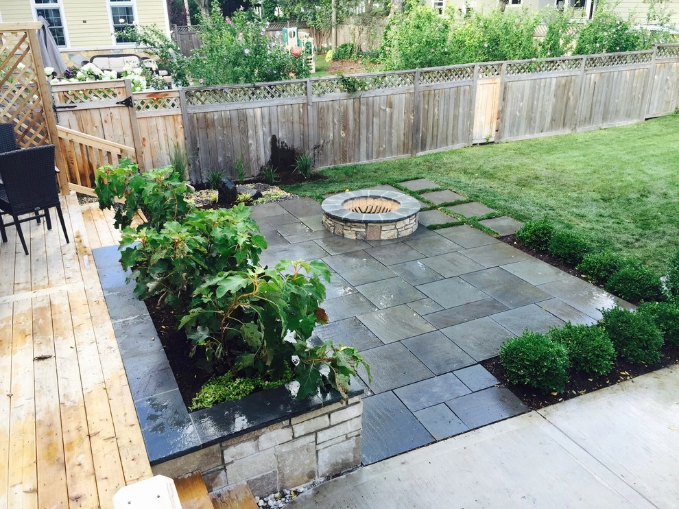 Bright Bluestone Patio with Oak Leaf Hydrangea Garden by Prairie Path Group - Photo 9