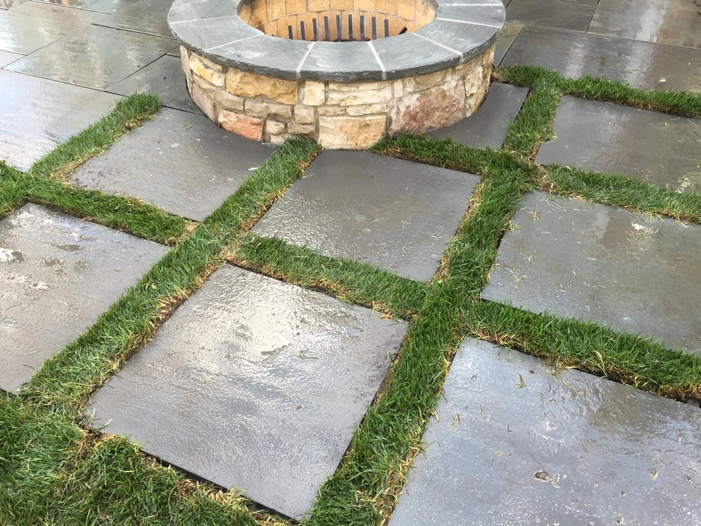 Bright Bluestone Patio with Oak Leaf Hydrangea Garden by Prairie Path Group - Photo 48