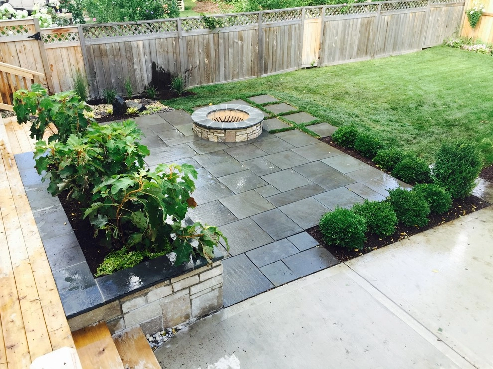 Bright Bluestone Patio with Oak Leaf Hydrangea Garden by Prairie Path Group - Photo 11