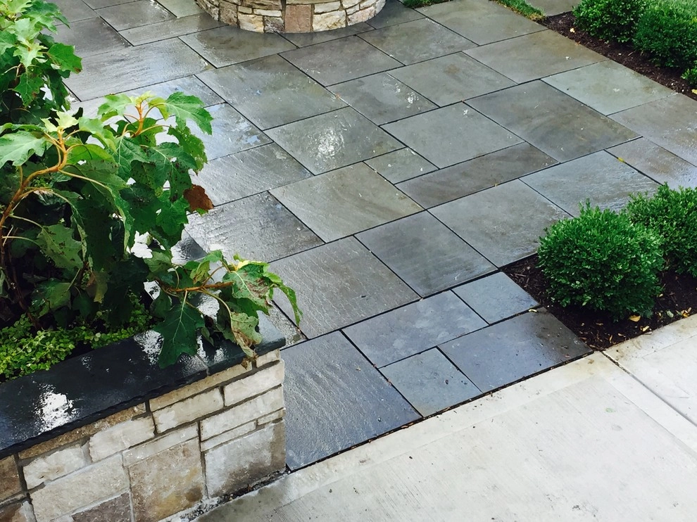 Bright Bluestone Patio with Oak Leaf Hydrangea Garden by Prairie Path Group - Photo 39