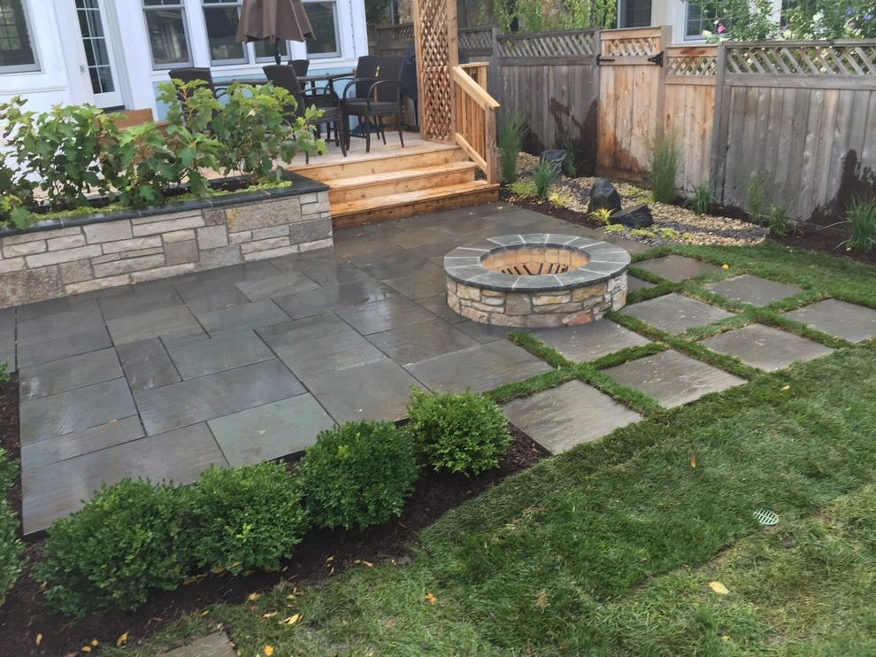 Bright Bluestone Patio with Oak Leaf Hydrangea Garden by Prairie Path Group - Photo 29