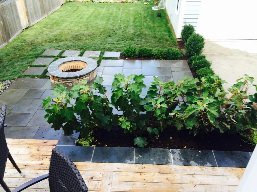 Bright Bluestone Patio with Oak Leaf Hydrangea Garden by Prairie Path Group - Photo 49
