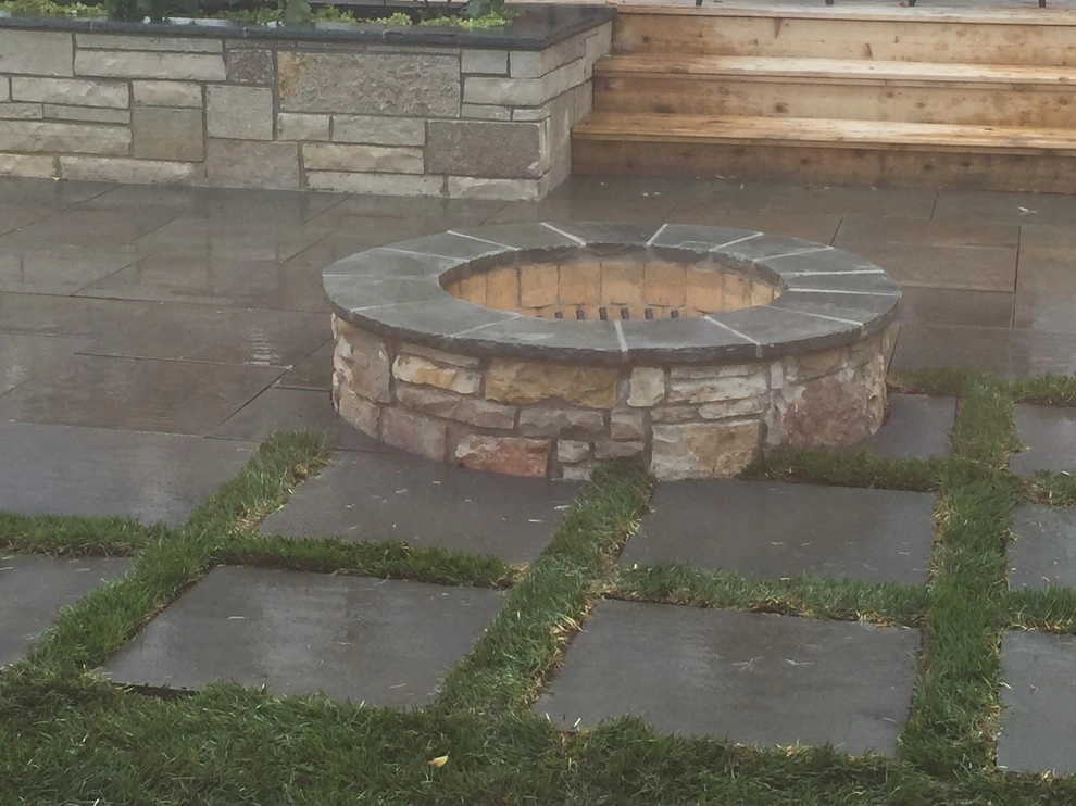 Bright Bluestone Patio with Oak Leaf Hydrangea Garden by Prairie Path Group - Photo 80