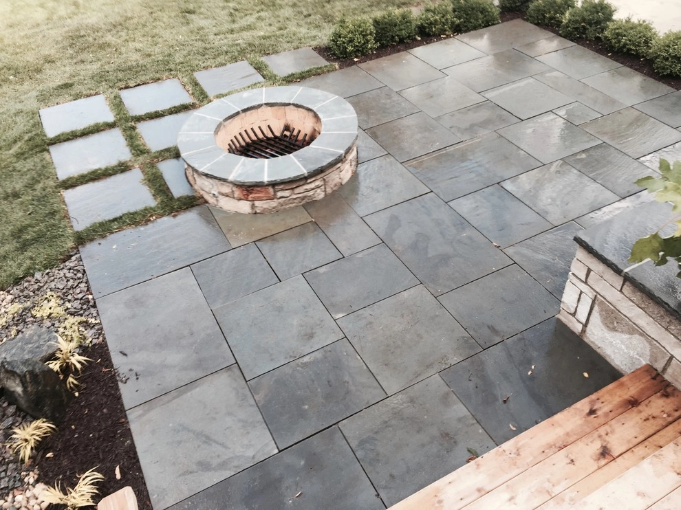 Bright Bluestone Patio with Oak Leaf Hydrangea Garden by Prairie Path Group - Photo 50