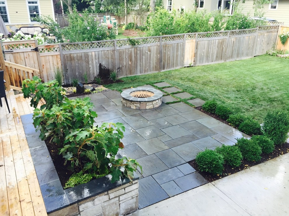Bright Bluestone Patio with Oak Leaf Hydrangea Garden by Prairie Path Group - Photo 67