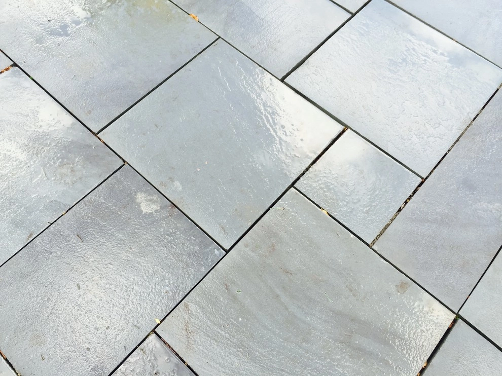 Bright Bluestone Patio with Oak Leaf Hydrangea Garden by Prairie Path Group - Photo 51