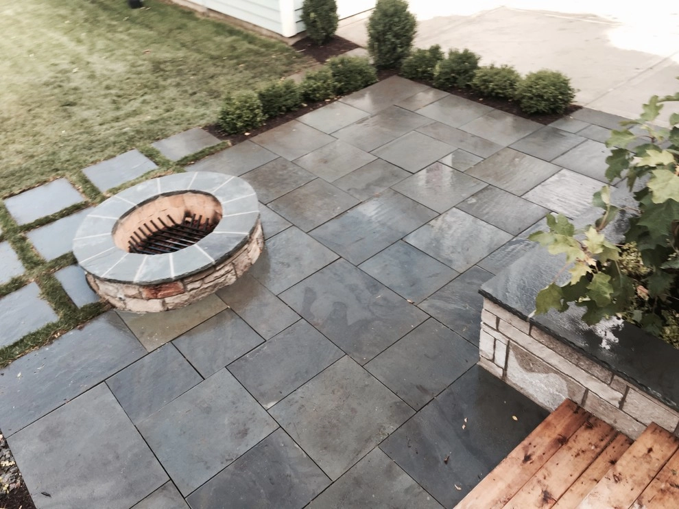 Bright Bluestone Patio with Oak Leaf Hydrangea Garden by Prairie Path Group - Photo 28