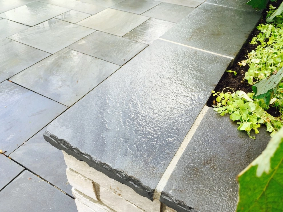 Bright Bluestone Patio with Oak Leaf Hydrangea Garden by Prairie Path Group - Photo 41