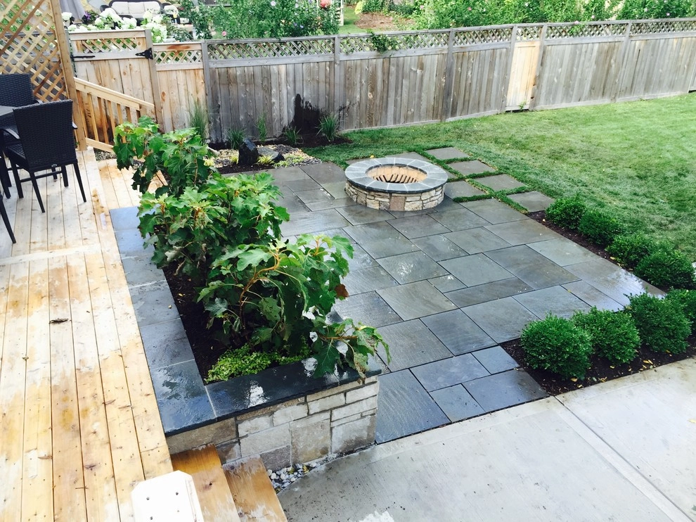 Bright Bluestone Patio with Oak Leaf Hydrangea Garden by Prairie Path Group - Photo 14