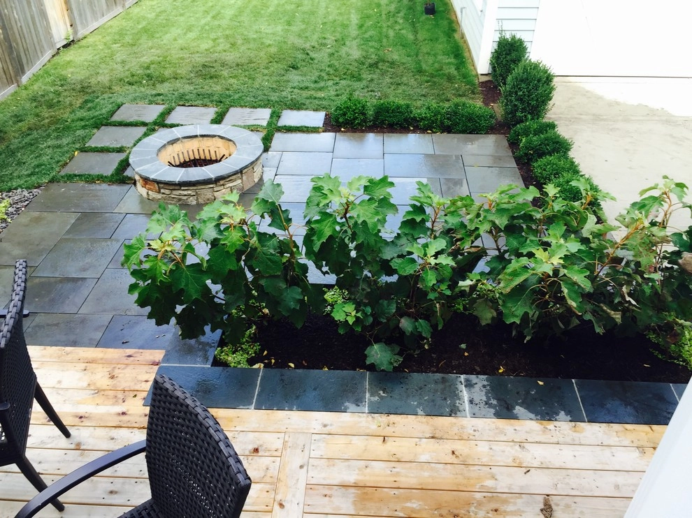 Bright Bluestone Patio with Oak Leaf Hydrangea Garden by Prairie Path Group - Photo 75