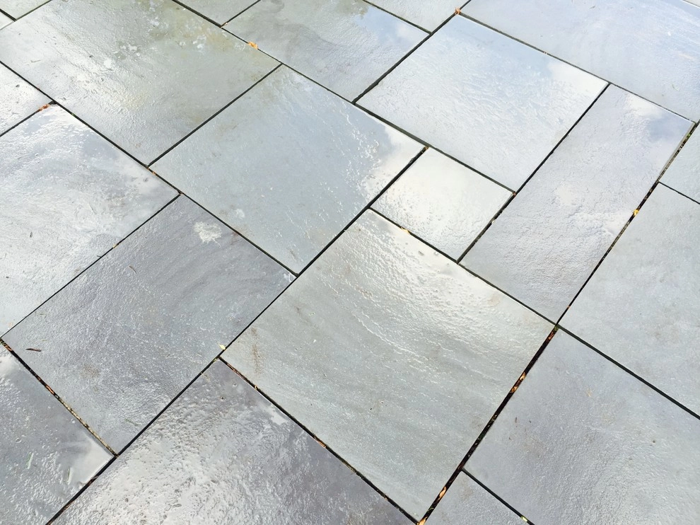 Bright Bluestone Patio with Oak Leaf Hydrangea Garden by Prairie Path Group - Photo 55
