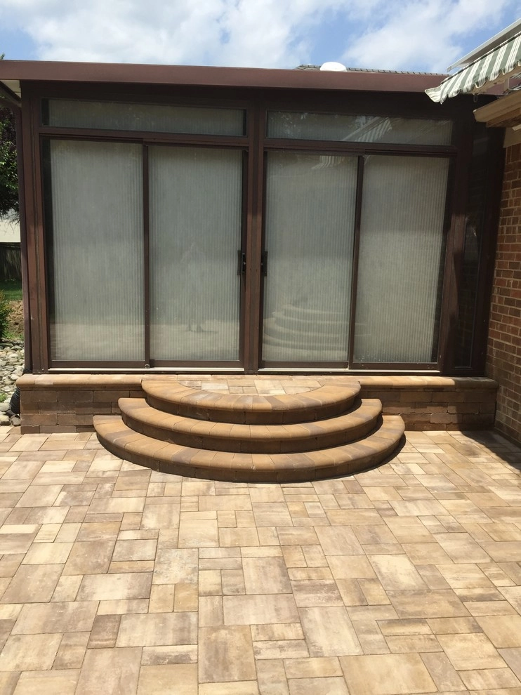 Curved Steps and Firepit by Premiere Landscape Design - Photo 3