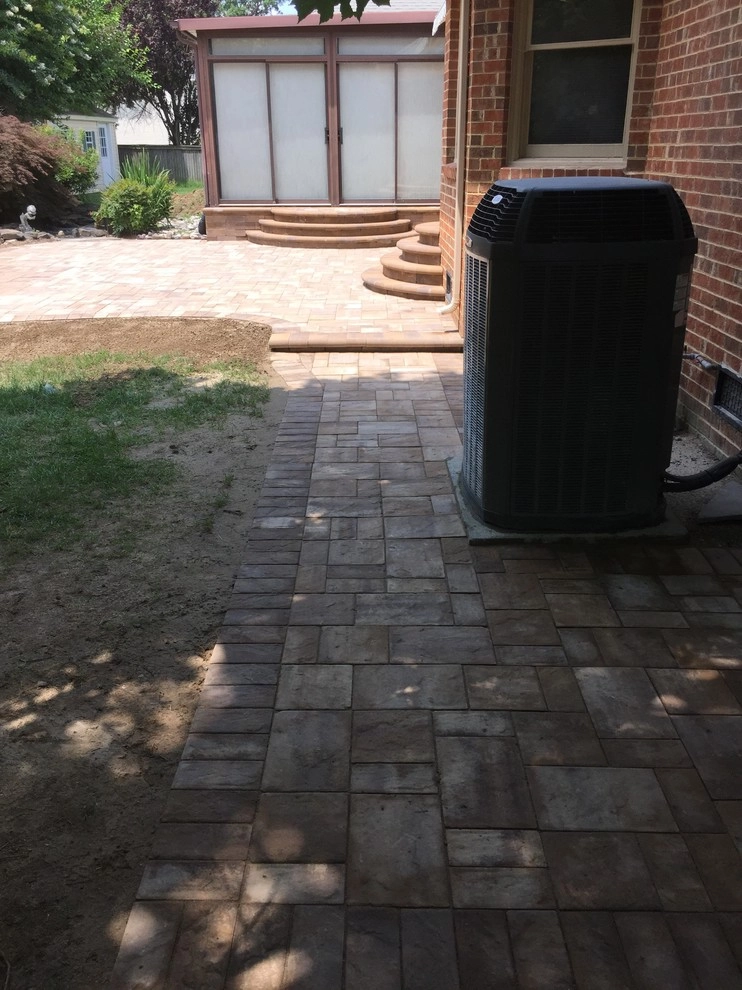 Curved Steps and Firepit by Premiere Landscape Design - Photo 2