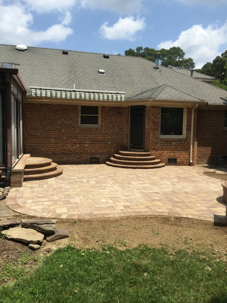 Curved Steps and Firepit by Premiere Landscape Design - Photo 8