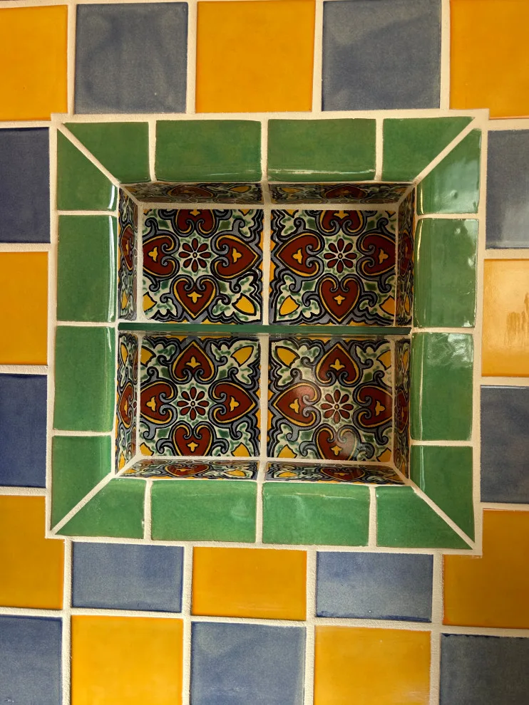 Talavera Tile Bathroom in New Mexico by Enchantment Design & Remodeling, LLC - Photo 4