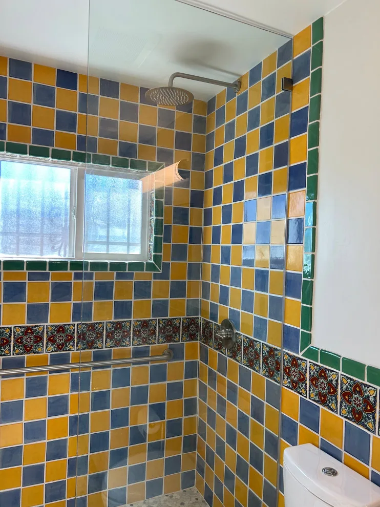 Talavera Tile Bathroom in New Mexico by Enchantment Design & Remodeling, LLC - Photo 7