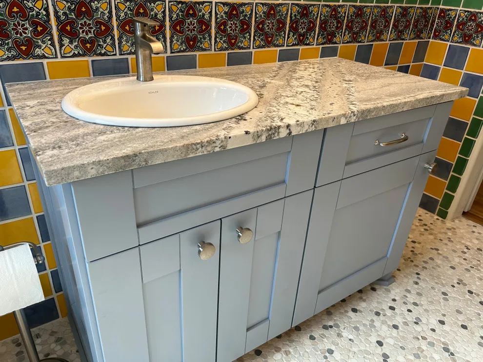 Talavera Tile Bathroom in New Mexico by Enchantment Design & Remodeling, LLC - Photo 5