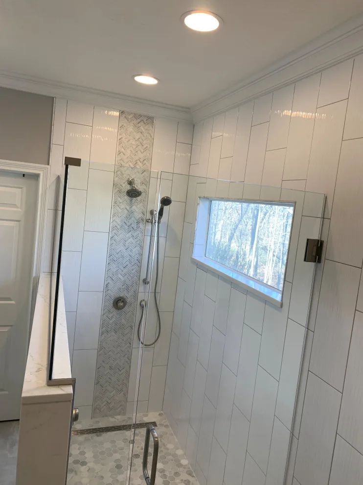 Master bathroom featuring a walk-in shower by All Over IT Renovations - Photo 2