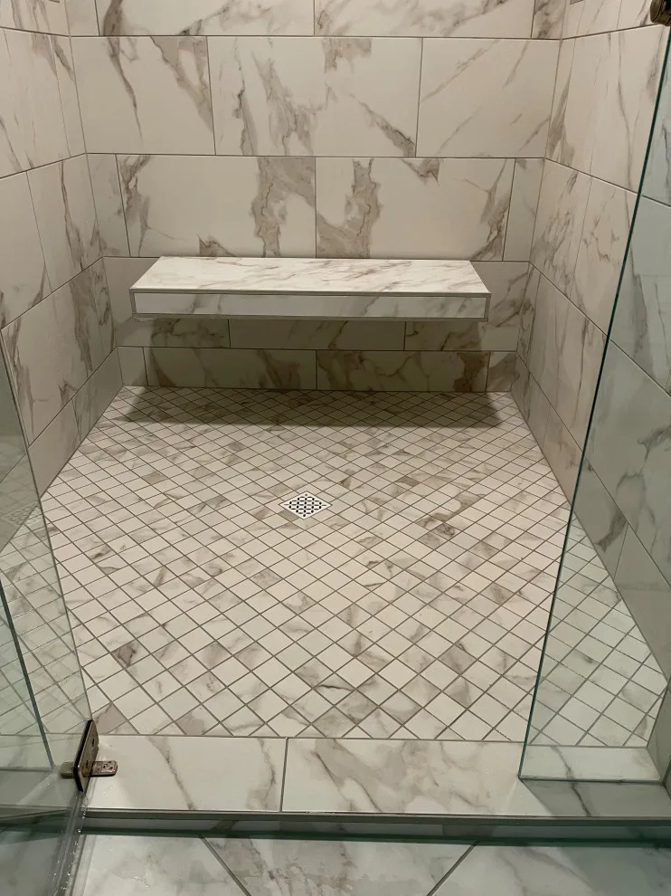 Restroom renovation, shower installations, backsplash updates, and tile work by Carolina Bath LLC - Photo 11