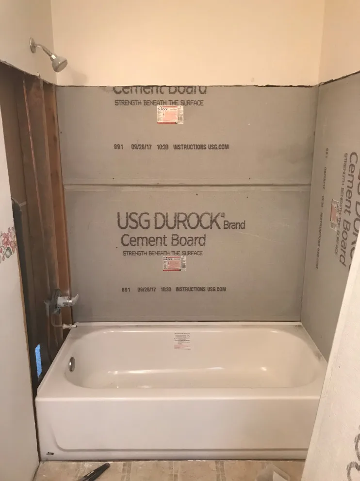 Tub surround installation (Before and After) by Ultimate Remodeling - Photo 2