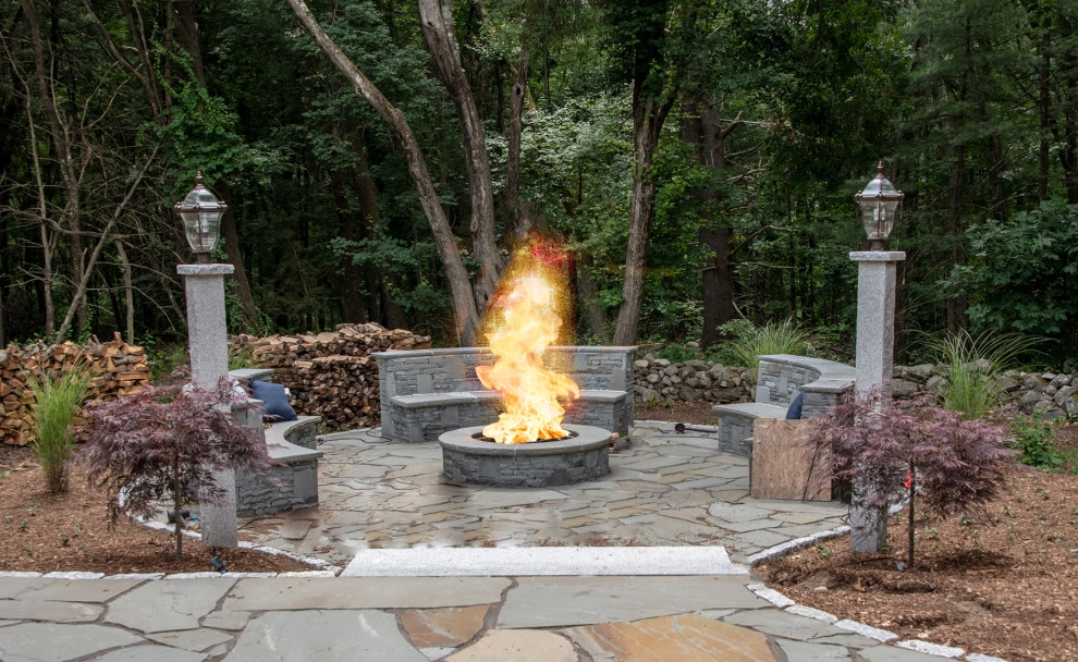 Acton Traditional Outdoor Kitchen by Ralph Williams Landscape Design - Photo 7