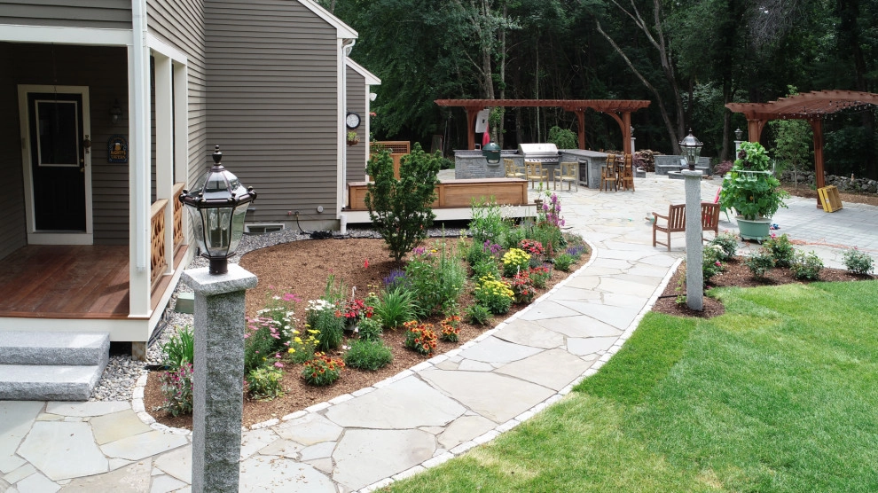 Acton Traditional Outdoor Kitchen by Ralph Williams Landscape Design - Photo 3