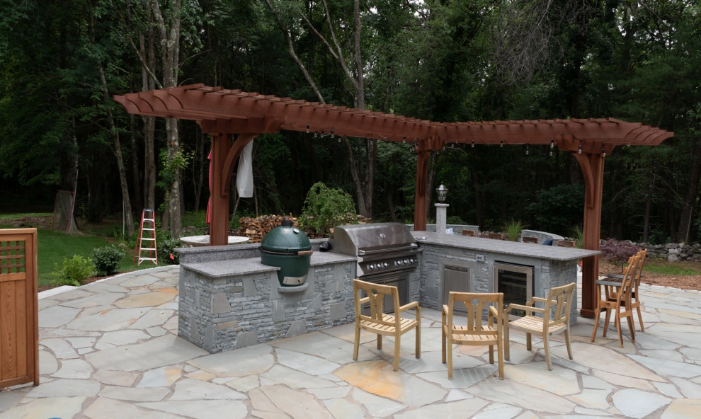 Acton Traditional Outdoor Kitchen by Ralph Williams Landscape Design - Photo 4