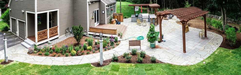 Acton Traditional Outdoor Kitchen by Ralph Williams Landscape Design - Photo 2