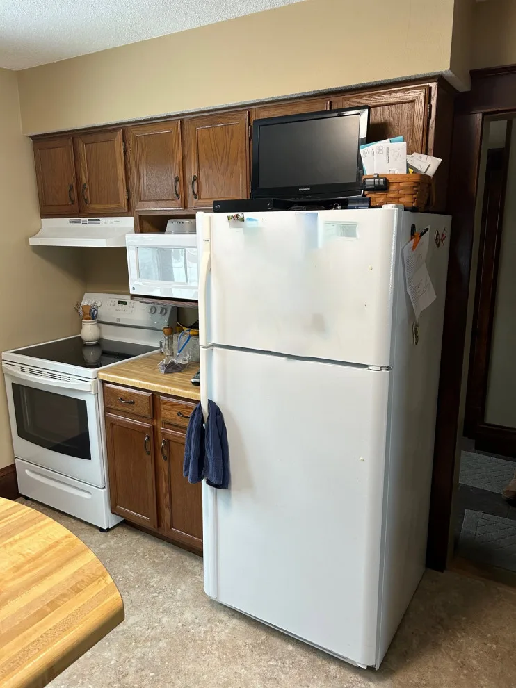 Kitchen Renovation Featuring New Morning Dew Colored Cabinets by Kitchen Solvers Of Eau Claire - Photo 5