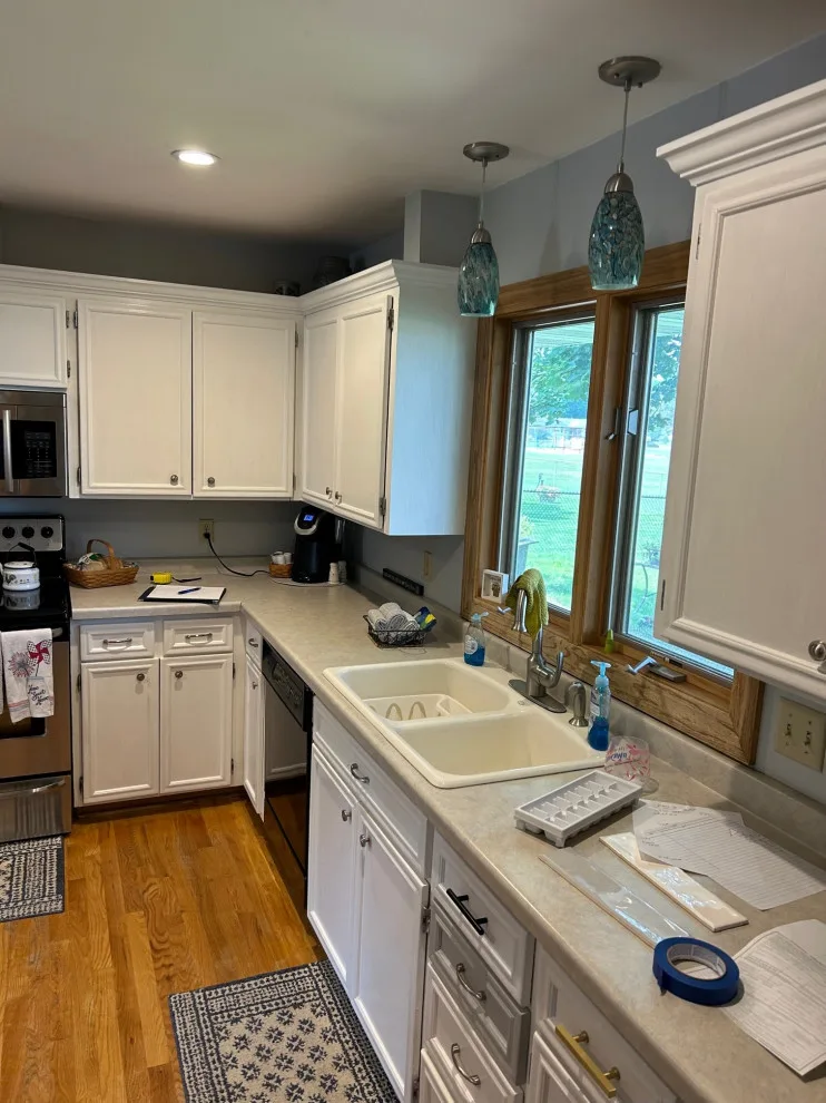 Two-Tone Cabinets Kitchen Renovation Completed by Kitchen Solvers Of Eau Claire - Photo 2
