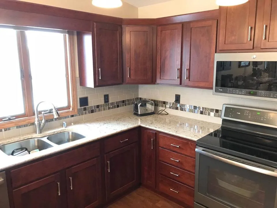 Cherry Door Kitchen Update in Beautiful Shaker Style by Kitchen Solvers Of Oklahoma City - Photo 5