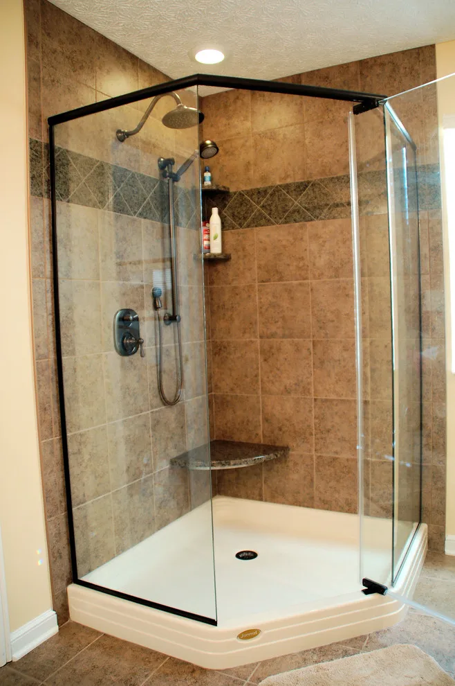 Spacious Neo Angle Shower in Master Bathroom by Bathroom And Kitchen Services, LLC - Photo 2