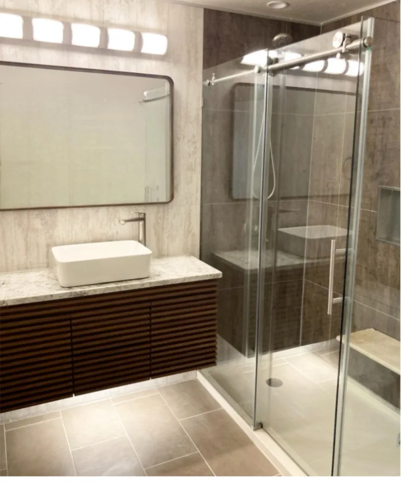 Contemporary Bathroom Renovation and Redesign by Integrity Home Renovators Of Oklahoma - Photo 16