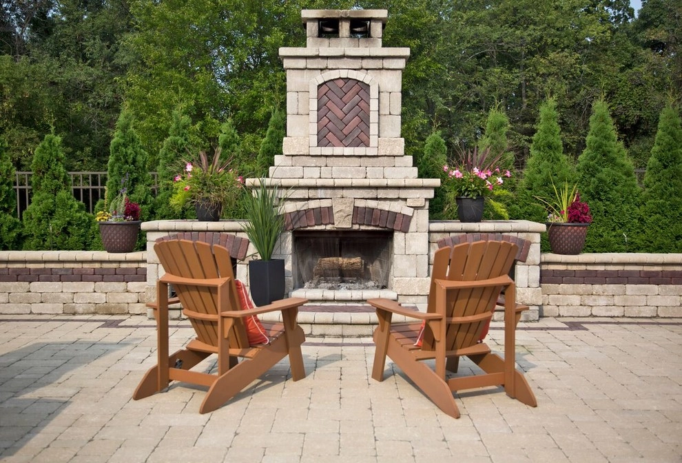 Custom Patio & Outdoor Fireplace by Ricci's Landscape Management - Photo 3