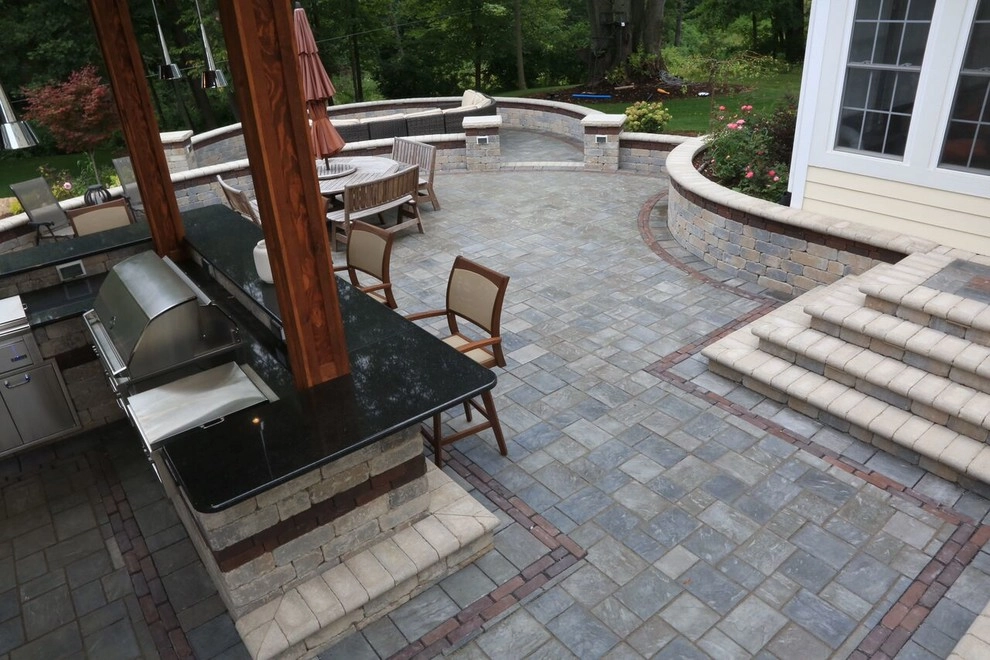 Complete Outdoor Living Space: Kitchen, Firepit, Lounge by Ricci's Landscape Management - Photo 3