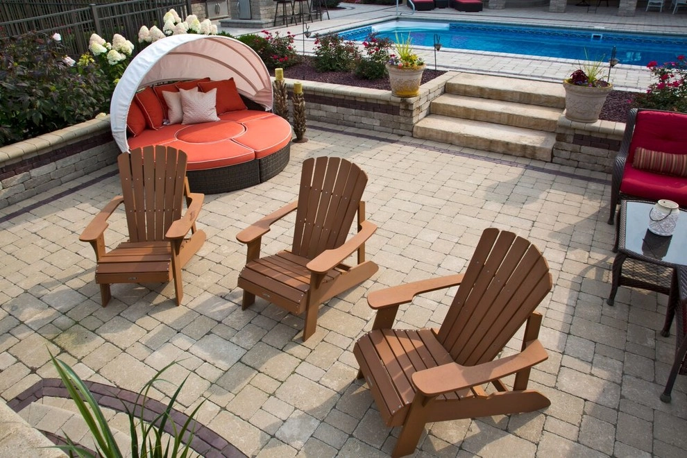 Custom Patio & Outdoor Fireplace by Ricci's Landscape Management - Photo 6