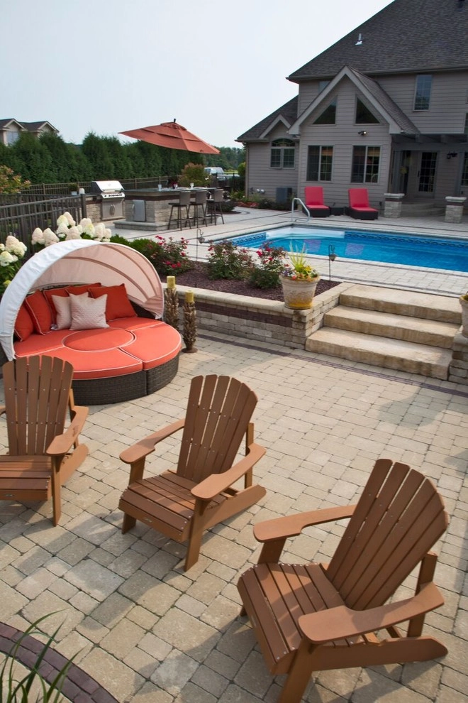 Custom Patio & Outdoor Fireplace by Ricci's Landscape Management - Photo 9