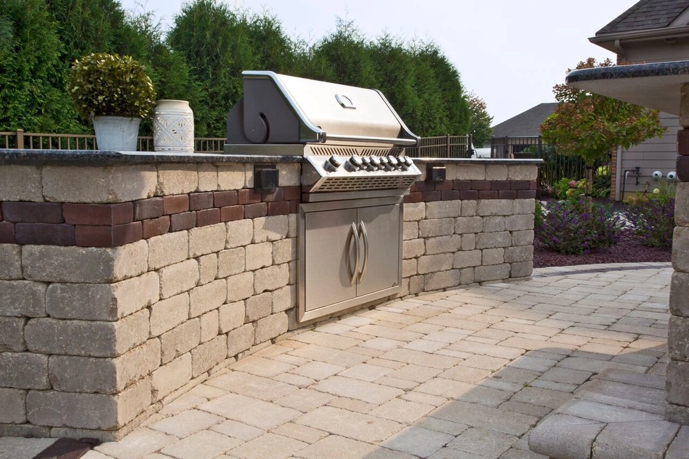Custom Patio & Outdoor Fireplace by Ricci's Landscape Management - Photo 4