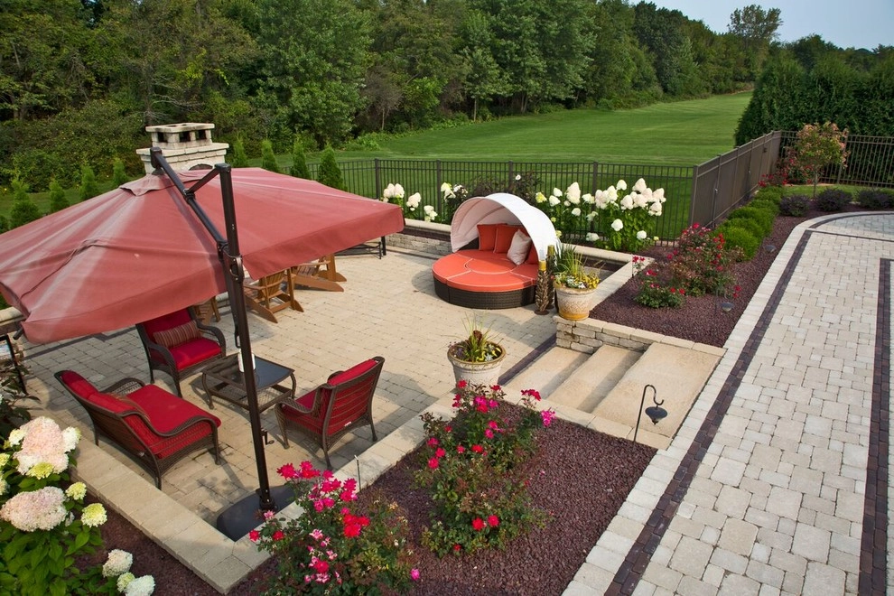 Custom Patio & Outdoor Fireplace by Ricci's Landscape Management - Photo 8
