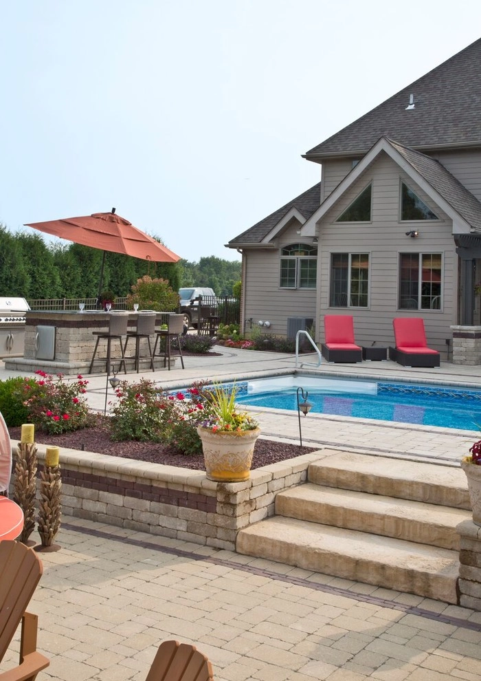 Custom Patio & Outdoor Fireplace by Ricci's Landscape Management - Photo 7
