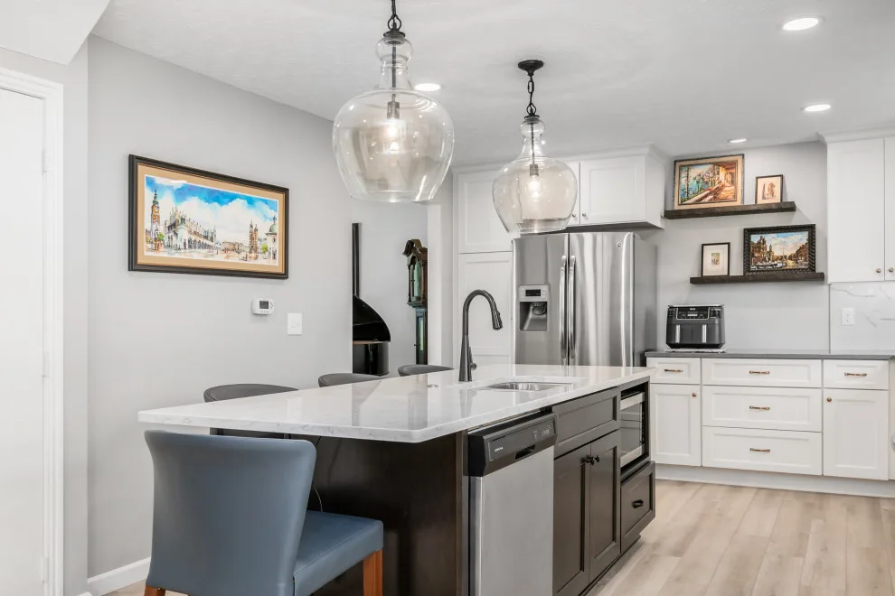 Alabaster-Themed Modern Kitchen Renovation by Kitchen Solvers Of Allentown - Photo 7