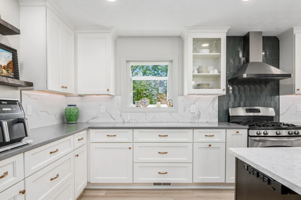 Alabaster-Themed Modern Kitchen Renovation by Kitchen Solvers Of Allentown - Photo 4