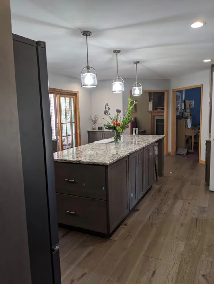 Contemporary Kitchen Renovation Featuring Custom Cabinets by Kitchen Solvers Of Eau Claire - Photo 2