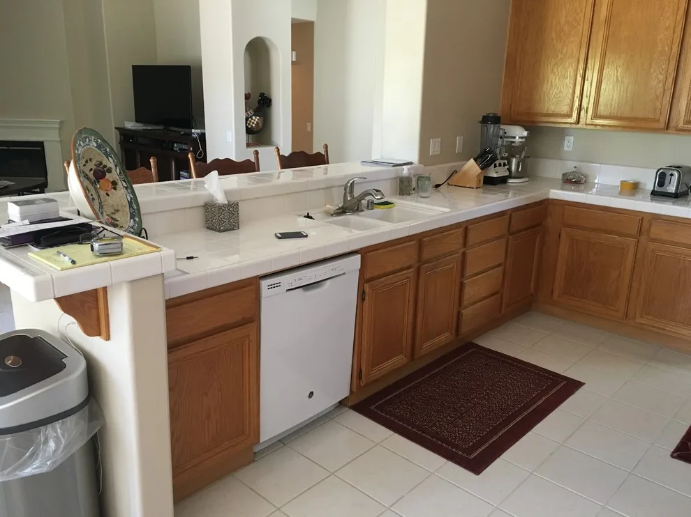 Murrieta White Kitchen Renovation with Transitional Style by Stonecrest Custom Homes, Inc. - Photo 2