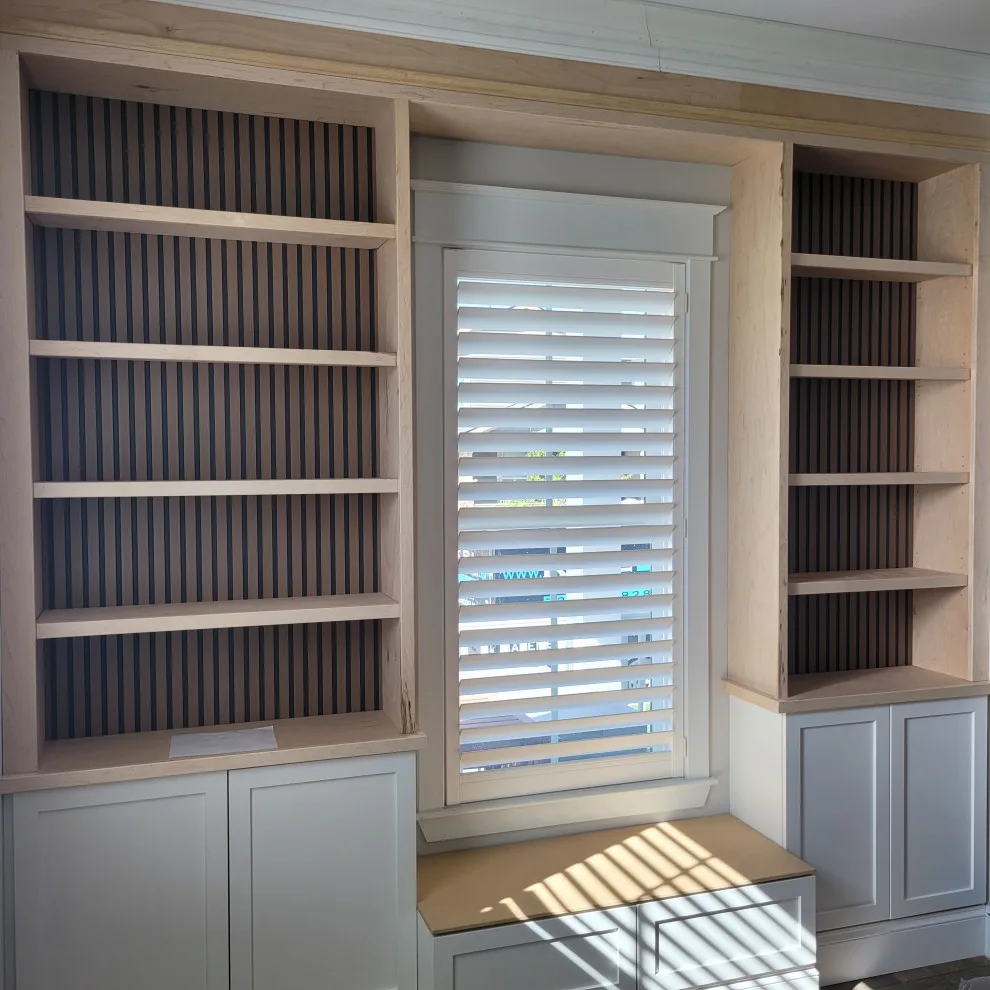 Bespoke Bookcases with Integrated Window Bench and Storage by KBL Remodeling - Photo 2