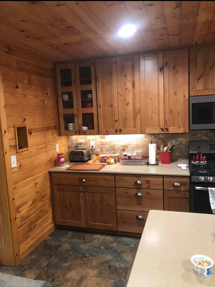 Knotty Alder Rustic Kitchen Renovation by Kitchen Solvers Of Eau Claire - Photo 4