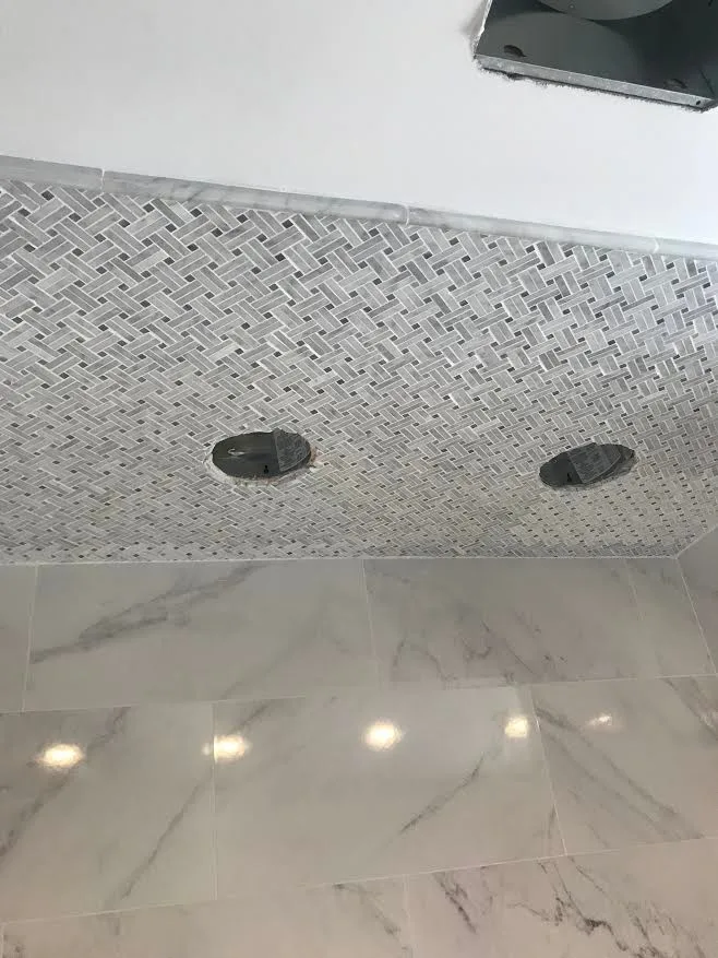 Marble Tile Shower Project by Northshore Renovations - Photo 5