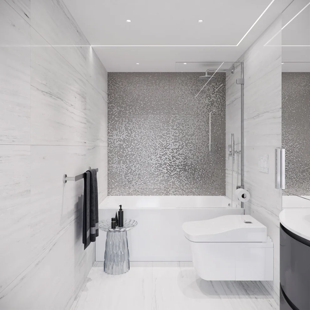 Compact guest bathroom with ample storage options by Paradise City - Photo 3